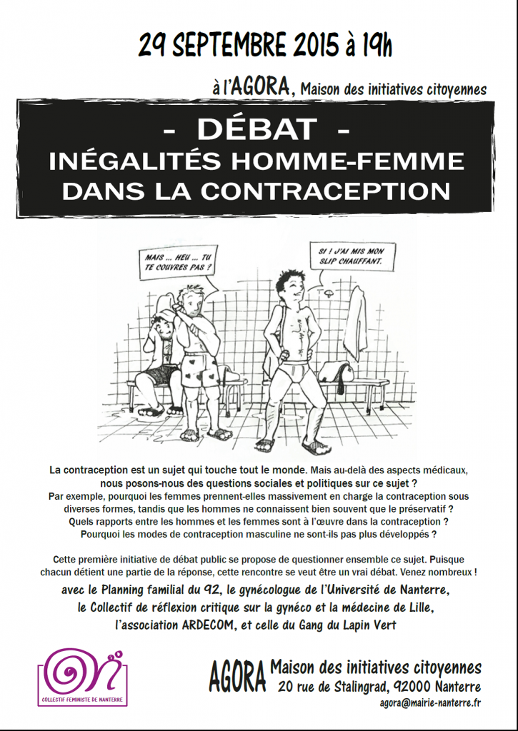 affiche reunion publique contraception